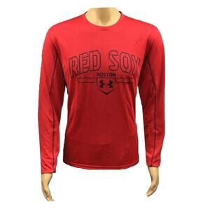 Under Armour Men's HeatGear MLB Boston Red Sox Loose Fit Shirt XL 1283419-600